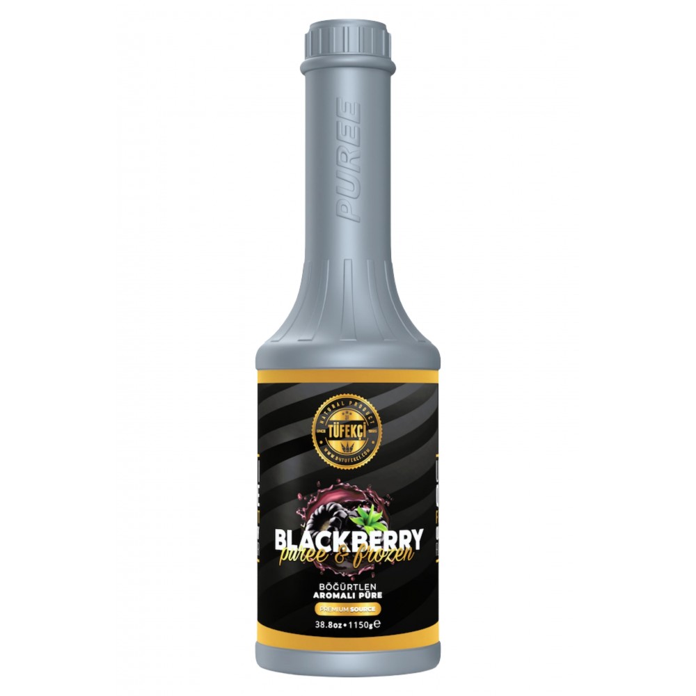 By Tüfekçi Premium Böğürtlen (Blackberry) Meyve Püresi %50 Gerçek Meyve Oranı 1150gr