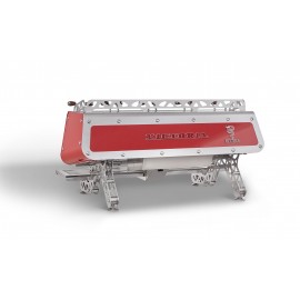 Bezzera Victoria Tall Cup Tam Otomatik Espresso Kahve Makinesi, 3 Gruplu, Kırmızı