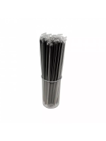 Coffeein Kalın Frozen Pipet Siyah - 100 adet Jelatinli 