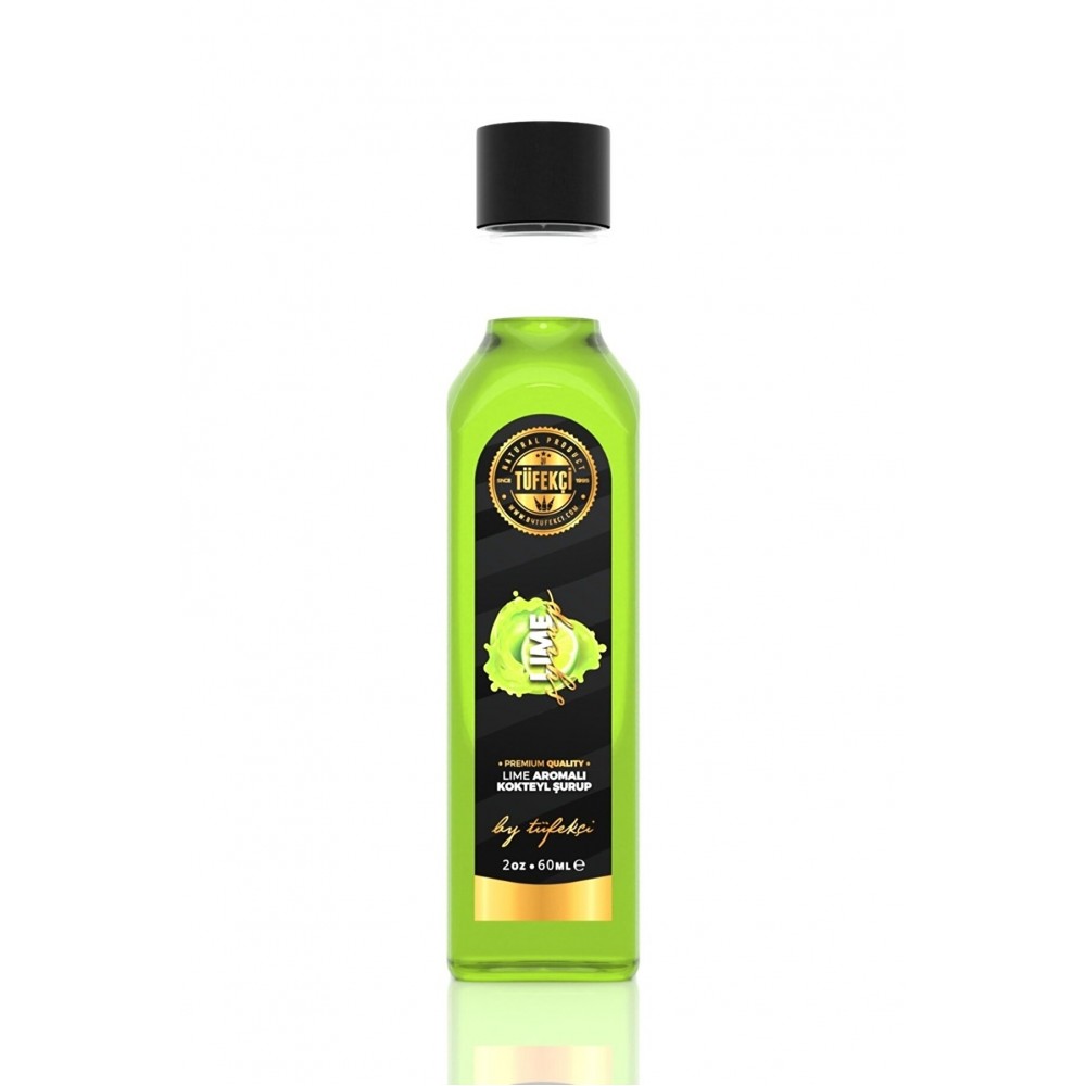 By Tüfekçi Lime Şurup Yoğun Lezzet Yüksek Aromalı Yeni Formül Gerçek Lime Lezzeti (60ml)