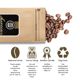 By Tüfekçi Espresso Horeca Çekirdek Kahve Yüksek Çekirdek Kalitesi 17/18 Elek Medium Roast 1000 gr