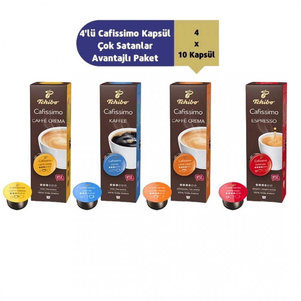 Tchibo Cafissimo Kapsül Kahve Karma Set 4'Lü 