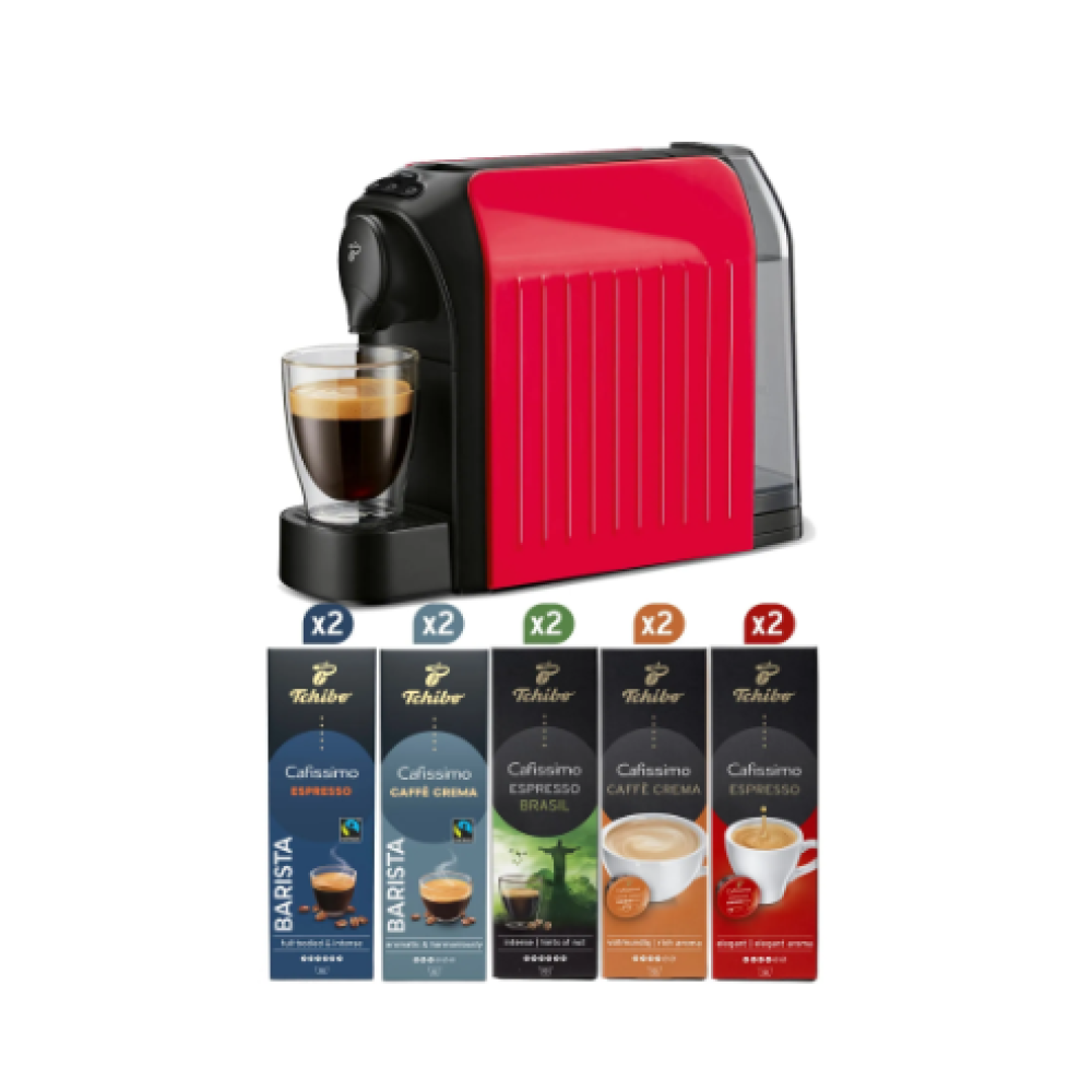 Tchibo Cafissimo Easy Kırmızı + 10 Adet Kapsül