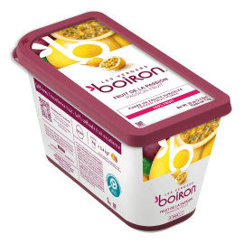 Les Vergers Boiron Donuk Passion Fruit (Çarkıfelek) Püresi 1000 Gr %100 Meyve Katkı Maddesiz Şeker İlavesiz