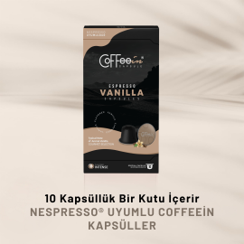 Coffeein Espresso Vanilya Aroma Aluminium Nespresso Kapsül Kahve 10'lu (Nespresso Uyumlu)