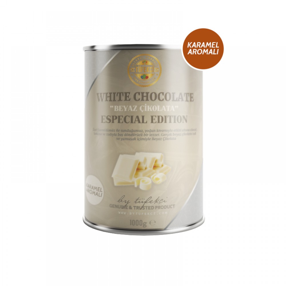 By Tüfekçi Karamel Aromalı Beyaz Çikolata 1000gr