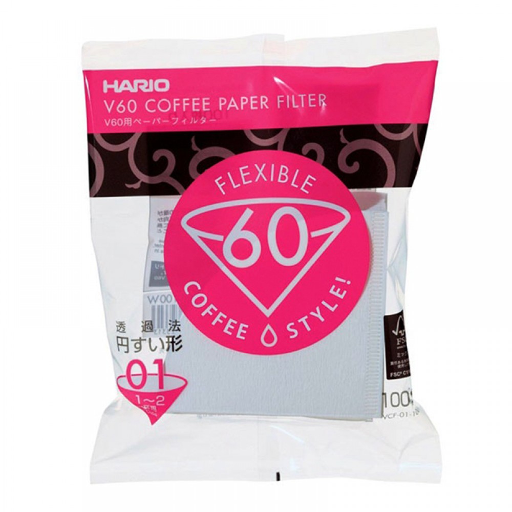 Hario V60 01 Filtre Kağıdı 100 Adet
