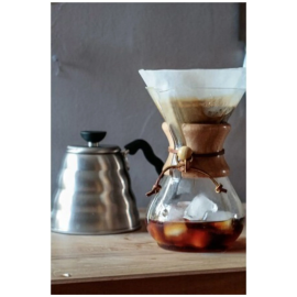 Kahve Demleme Ekipmanı Seti (ist Coffee Chemex 800 ml, Kettle 1200 ml ve Kafiltro 100 Ad)