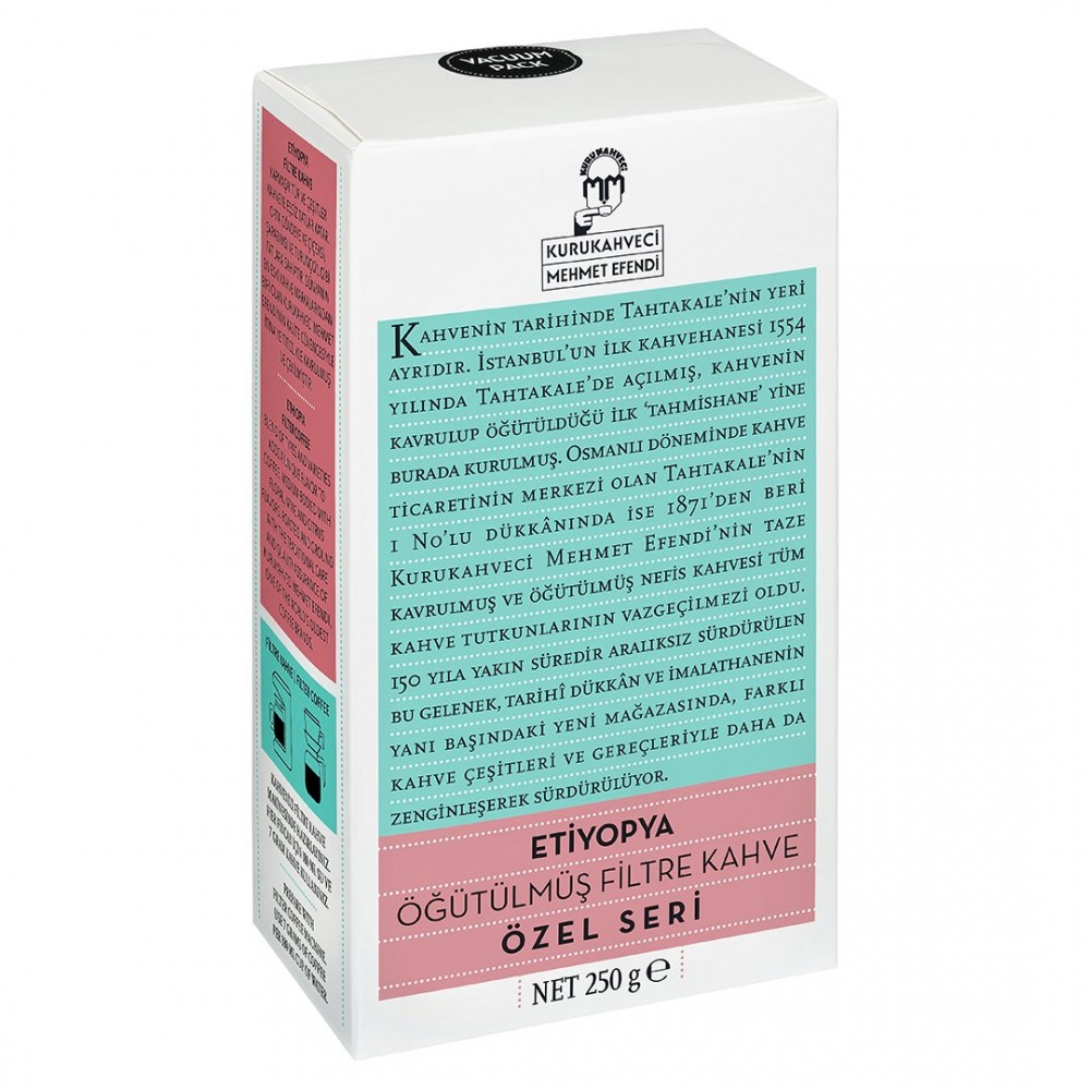 Mehmet Efendi Özel Seri Etiyopya Filtre Kahve 250 gr