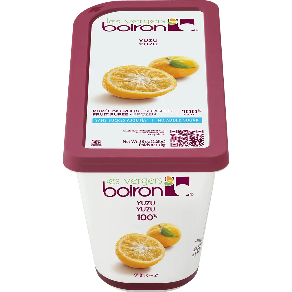 Les Vergers Boiron Donuk Yuzu Püresi 1000 Gr %100 Meyve Katkı Maddesiz Şeker İlavesiz